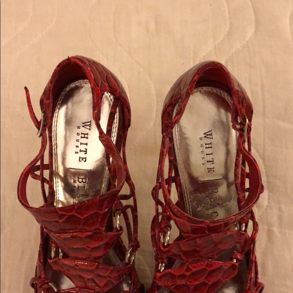 COPY - Red Snake Skin White House Black Market Heels - Picture 3 of 6